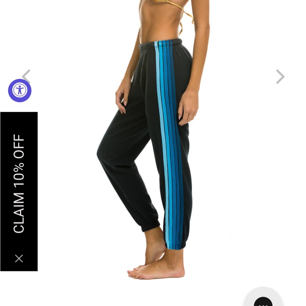 Aviator Nation 5 Stripe Sweatpants
